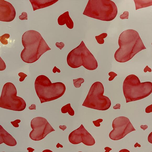 Colordrift Valentine Red HEARTS Cork Backed Hard Placemats 12x16 Set of 4 New - Picture 3 of 10